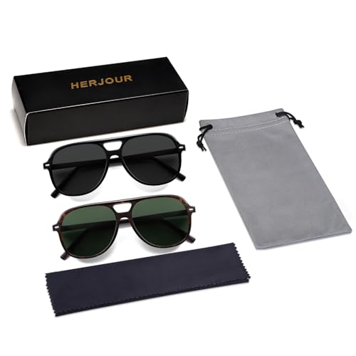 Image of Retro Trendy Polarized Aviator Sunglasses Womens Mens 70s Classic Vintage Oversized Sun Glasses AR82278
