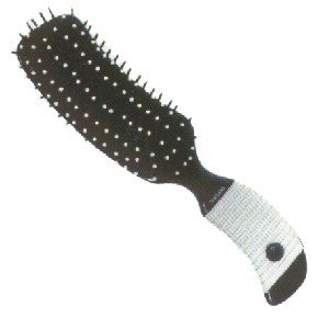 ScalpmasterBanana Shape Brush With 7 Rows Bristles In Cushion Base
