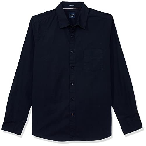 Image of Max Men's Cotton Regular Fit Solid Full Sleeves Casual Shirt