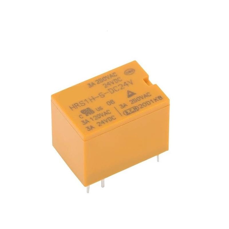 POWTAXBJGD 10PCS Relay HRS1H-S-DC5V HRS1H-S-DC12V 24V Microminiature Conversion 6-pin 3A(HRS1H-S-DC24V)