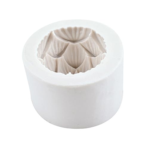 Angoily Molde de loto silicio moldes de jabón para hacer jabón moho casero natural molde de epoxi de bricolaje molde de pastel Molde de torta gel de sílice Color Aleatorio