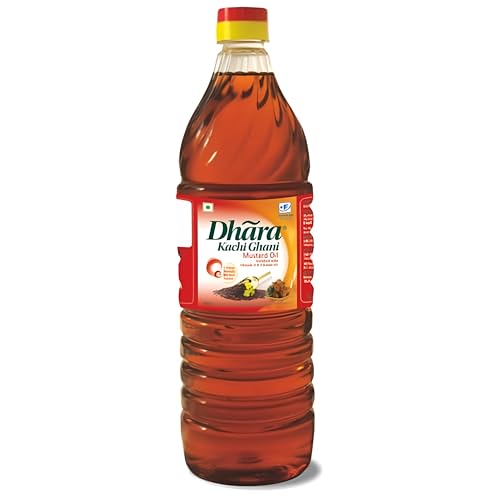 Dhara Kachi Ghani Mustard Oil Pet Bottle 1 Ltr