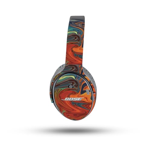 Image of MightySkins Skin Compatible with Bose QuietComfort 35 II Headphones - Lava Water | Protective, Durable, and Unique Vinyl Decal wrap Cover | Easy to Apply, Remove, and Change Styles