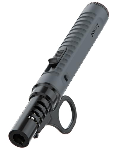 Lzzuid Jet Lighter Refillable Long Reach Jet Flame Windproof Torch Lighter for BBQ Candle Camping Hiking (Sold without Gas)