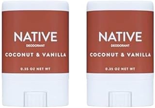 Native Deodorant Mini Travel Size Coconut & Vanilla - (Aluminum Free, Phthalate Free) pack of 2