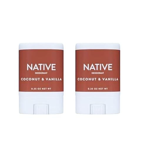 Generic Native Deodorant Mini Travel Size Coconut & Vanilla - (Aluminum Free, Phthalate Free) pack of 2