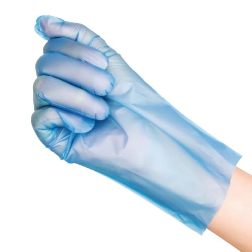 Gants en TPE non poudrés bleus NISBETS Essentials XL contre les allergies cutanées
