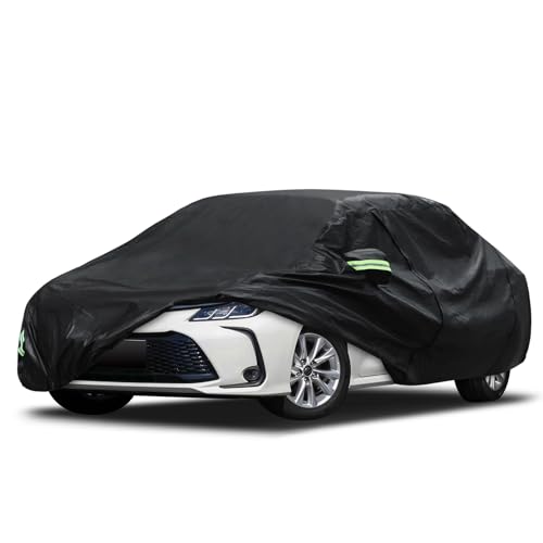 Image of Migaven Car Cover Custom Fit for Toyota Corolla 2000-2025, Honda Civic 1991-2025, Waterproof Full Exterior Cover Rain Sun Protection with Door Zipper