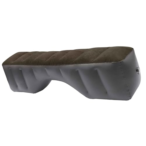 FUELHOOD 車中泊エアマット リアシートがベッドに変身 足置きクッション付き 軽自動車対応 ディープブラウン グレー