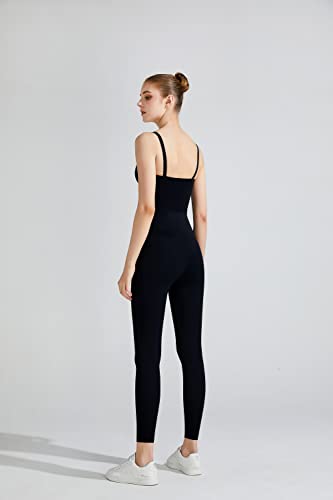 Sujetador deportivo de línea larga BaronHong acolchado con soporte integrado negro XL 6
