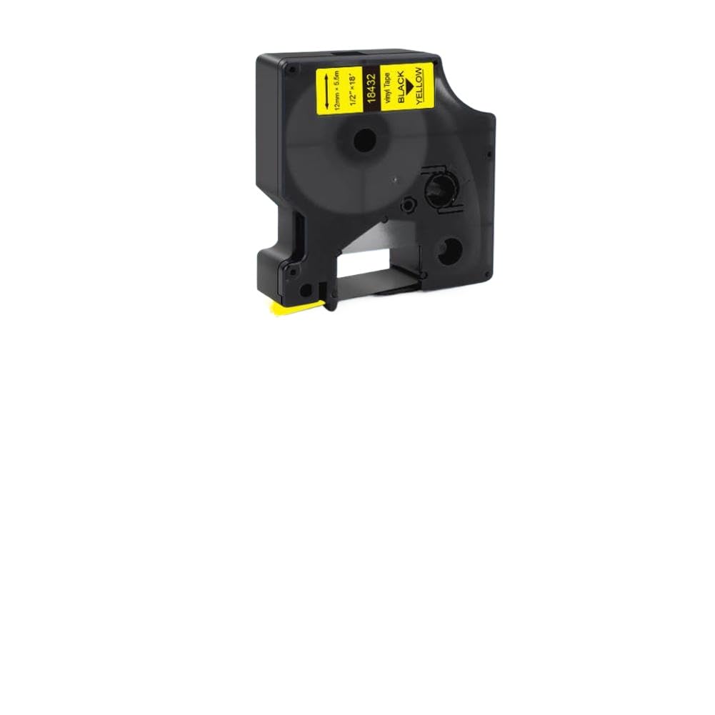 Paquete de 20 cintas para rotuladoras de 19 mm en blanco y negro, compatibles con los modelos 4200, 5200, 5000 y 6000