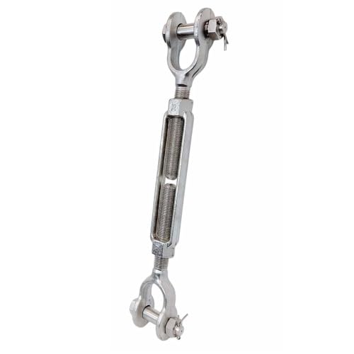 Tensores Quijada de acero inoxidable T316 5/16" x 4-1/2" forjado en caliente, capacidad de carga 800 lb, para uso marino y cables miniatura 7