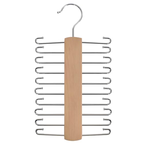 MAWA Krawattenbügel KR – Rutschfester Krawattenhalter Aus Metall, 25 Cm Breite, Silber