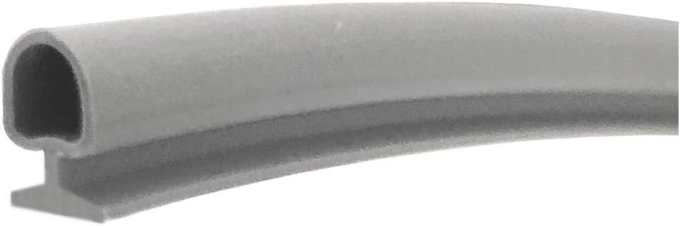 Automotive Grey Bulb Type Gasket, 3/16" Width, 3/16" Backing - 20 Ft.