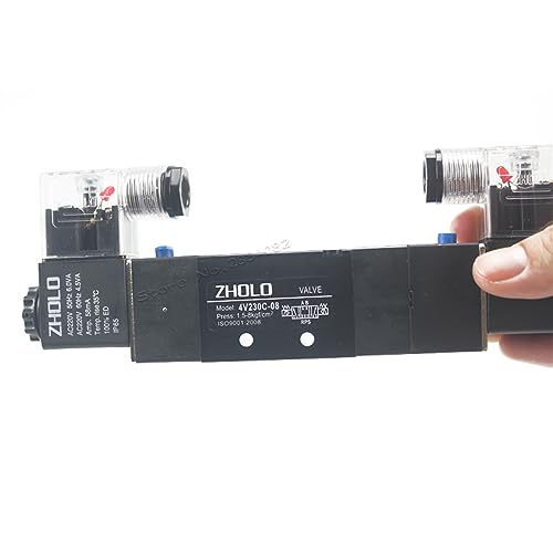 Válvula neumática de 5 puertos 4V230C-08 para un control de tres posiciones estable 4