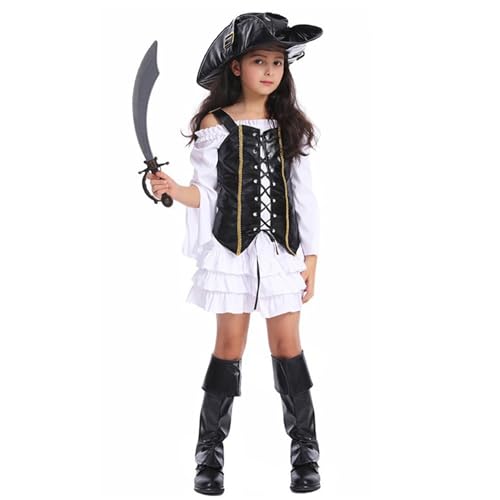 Disfraz pirata niña manga larga de encaje talla 14-16 años miniatura 4