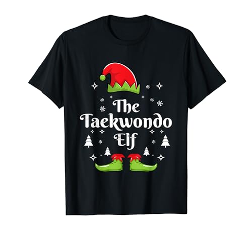 Christmas The Taekwondo Elf Family Matching Group T-Shirt