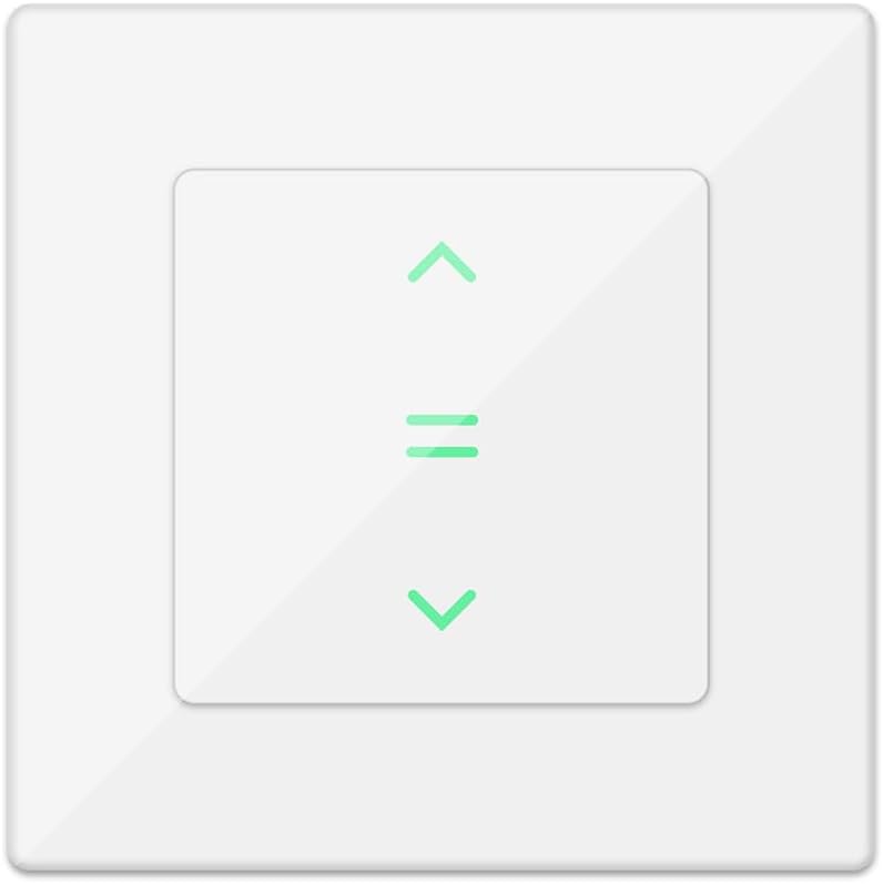 ZMIN Tuya Smart Life WiFi Curtains Blinds Switch - Roller Shutter Electric Voice Control Connected House Style 4 White