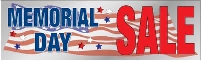 B10MRL Memorial Day Sale Patriotic Seasonal & Holiday Indoor Outdoor Banners Furniture & Retail...
