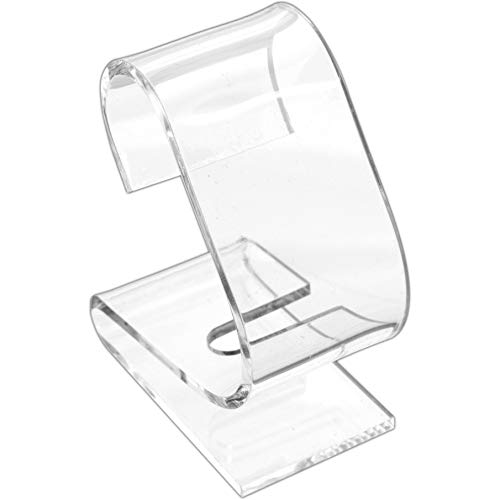 FindingKing Clear Acrylic Watch Display Stand Showcase Countertop