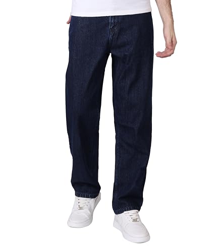 Image of i'sol Men's Loose Baggy Fit Wide Legged Jeans