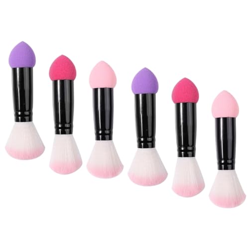 Gogogmee 6pcs Double Sided Blush Brush Set Makeup Brushes for Face Contouring for Women