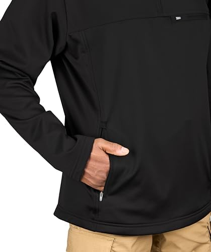 Image of Propper Kinetic Quarter Zip Pullover Fleece Sweatshirt Lined Long Sleeve Performance Synthetic for Tactical Outdoors and Work