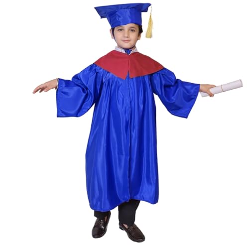 Image of Kaku Fancy Dresses Graduation Gown With Hat & Stole /Scarf | Degree Costume For Convocation Dress For Boys & Girls