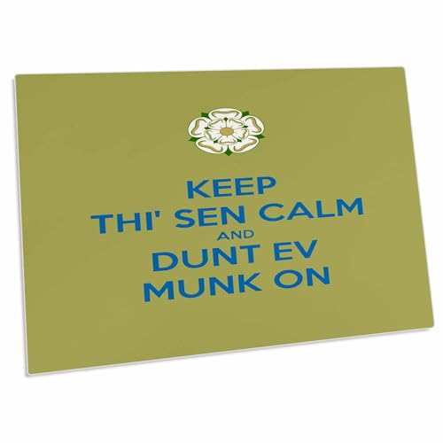 3dRose Keep Thi Sen Calm y Dunt Ev Munk Pad de escritorio miniatura 1