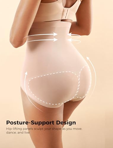 Momcozy Tummy Control Shapewear Panties, High-Waist Body Shaper, Seamless Shaping Underwear for Postpartum & Daily Dress4