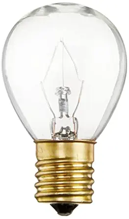 Satco S3629 Intermediate Base 40-Watt S11 Light Bulb, Clear