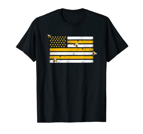 Panal patriótico de la bandera americana del apicultor Camiseta
