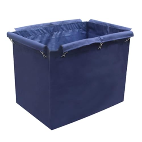 Bolsas de lona para carrito de lavandería, forro impermeable extraíble para cestas de lavandería y carros de servir, bolsas de almacenamiento duraderas hechas de tela Oxford