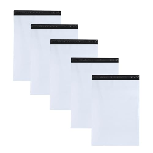 BIGJIYU 5 Pièces Enveloppe Plastique Expedition 60x80cm,Enveloppe Plastique Expedition A1 Auto-adhésive Sacs D'expédition Envoi Postal pour Vêtements, Article Volumineux et Couette Fraîche d'été