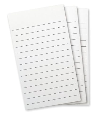 WELLSPRING Flip Note Lined Refill Pads, 3-Pack, 2.3 x 4.1, Pocket Writing Pad Refills, Fits Flip Note or Small Notepad, Lined Paper Pads, Small Writing Pads for Daily Notes