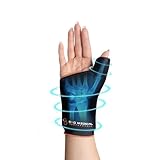 EXO MEDICAL - Bolsa Hielo para Lesiones Muñequera, Muñequera Tunel Carpiano con Calor o Frio, Bolsa de Hielo en Gel Reutilizable, Muñequera Tendinitis, Inflamaciones, Muñequera Izquierda o Derecha