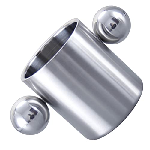 Hemoton Stainless Steel Double Layer Cup Insulated Cooler Cup for Camping Hiking Outdoor