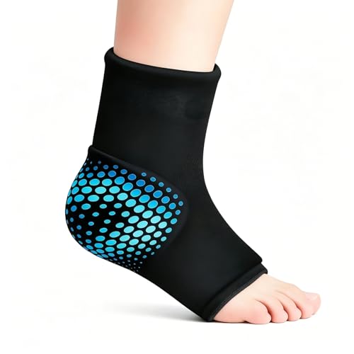 Almohadillas de enfriamiento de gel para pies y tobillos, con bola de masaje, compresas de gel reutilizables, paquete de refrigeración para hinchazón, almohadillas de enfriamiento para tobillos