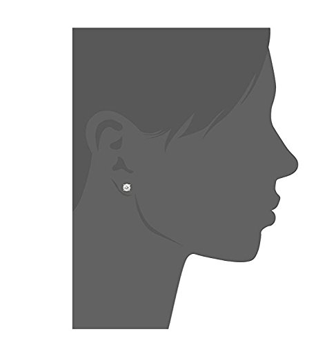 Yellow Gold Plated Studs Round Basket Setting Earrings Surgical Stainless Steel Hypoallergenic With Cubic Zirconia Earring – Perfect For Any Occasion - Great For Sensitive Ears (8Mm Gold Plated) #TOP3