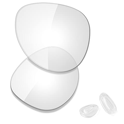 Image of SAUCER Premium Replacement Lenses & Nosepads for Oakley Elmont L OO4119 60mm Sunglasses