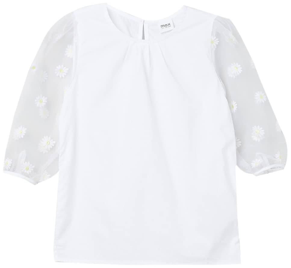 Image of Max Girls Embroidered Round Neck Top