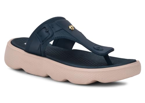 Image of ACTION Women's Thong Flip-Flops | Comfortable, Stylish Footwear for Everyday Use | Lightweight, Cushioned Footbed, Non-Slip Sole | Perfect for Summer, Beach, and Casual Wear