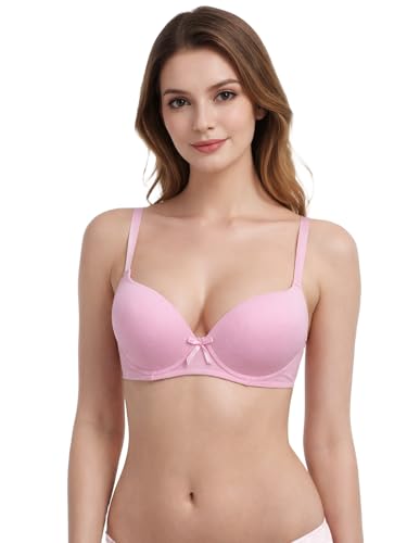 Image of Viola's Secret 6 Pack of Color Print T-Shirt Bras B Cup C Cup and D Cup