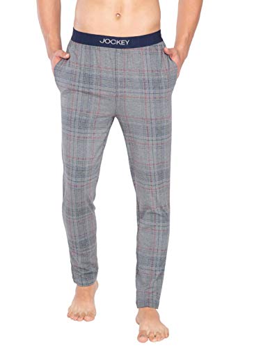 Image of Jockey Men's Relaxed Fit Sweatpants (IM03 Mid Grey Melange Print09 Large)