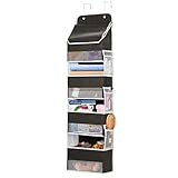 Multifunktionales Design: Dieser Tür-Organizer hat einen abnehmbaren Metallhaken an der Oberseite, 6 Schmutztaschen auf zwei Seiten. Die Gesamtkombination ist einfach und schön, und das Aufbewahren und Abrufen von Gegenständen ist sehr bequem.