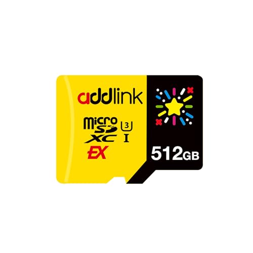 addlink 512GB Gaming microSD Express Card for Nintendo-Switch 2, Speed Up to R/W 880/750 MB/s MicroSDXC Express Memory, ROG Ally, Steam Deck, Camera UHS-I, C10, U3, V30, Full HD 4K