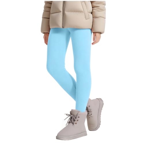 Girls Fleece Lined Leggings Thick Winter Warm Pants for Kids Teen Girl Thermal Tights Preppy Clothes 3-13 Years