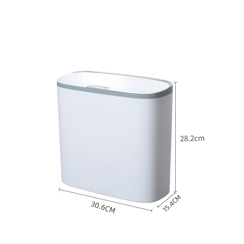 Smart Bathroom Trash Can Automatic Bagging Touchless Narrow Sensor Garbage Bin Home(D) image 4