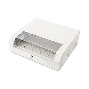 Digitus Wall mounting cabinet, SOHO, slim, 145x525x475 mm 3U rotatable, 2U fix, color grey (RAL 7035), DN-19 04U-PB