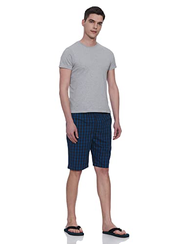 Image of Jockey 9005 Men's Super Combed Mercerized Cotton Woven Fabric Regular Fit Printed Bermuda with Side Pockets